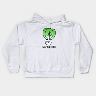 Baby Bok Chow Cute Veggie Pun Kids Hoodie